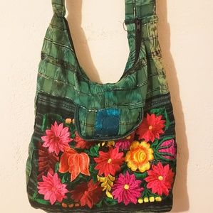 Mexican embroidered boho bag